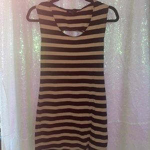 Open back mini dress